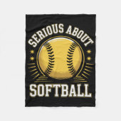 Serious About Softll _1  Fleece Deken (Voorkant)