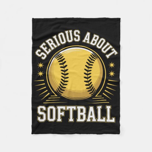 Serious About Softll _1  Fleece Deken (Voorkant)