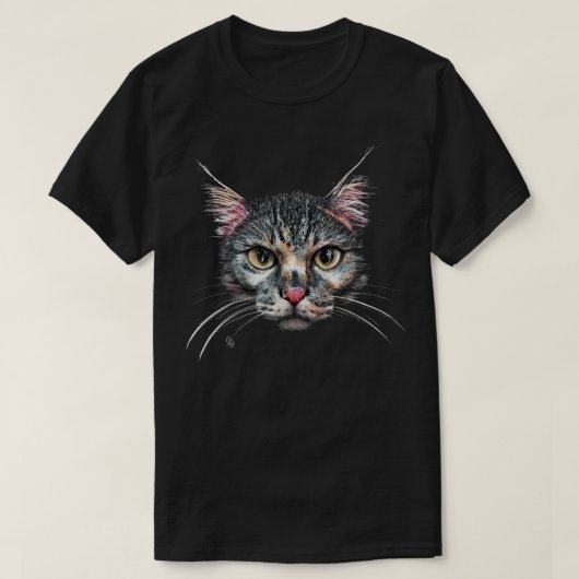 Serious Cat T-shirt (Design voorkant)