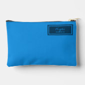 Serious Classic Minimal Simple Blue Etui (Achterkant)
