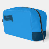 Serious Classic Minimal Simple Blue Toilettasje (Rechterhoek)