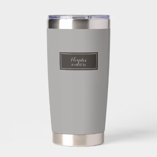 Serious Classic Minimal Simple Grey Geïsoleerde Drinkbeker