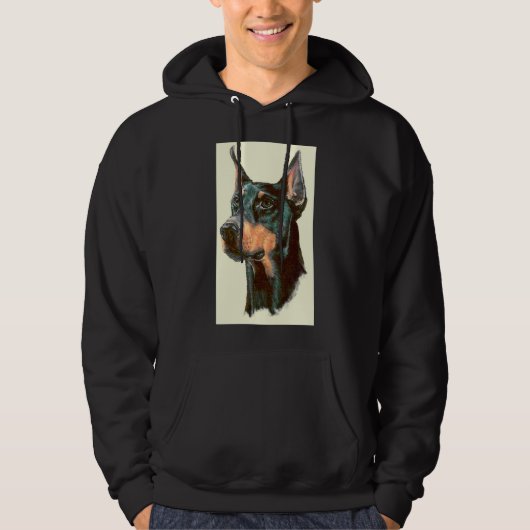 Serious Doberman 49 Hoodie (Voorkant)