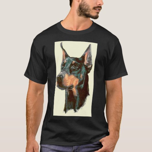 Serious Doberman 49 T-shirt (Voorkant)