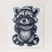 Serious Raccoon Puzzle Legpuzzel (Verticaal)
