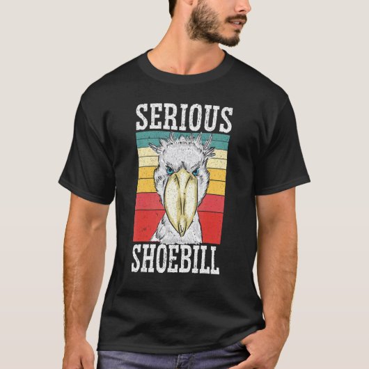 Serious Shoebill Stork Bird Whisperer Whalehead T-shirt (Voorkant)