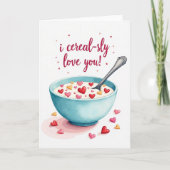 Seriously Cereal Love Card Kaart (Voorkant)