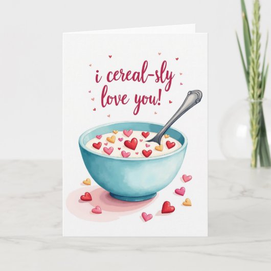Seriously Cereal Love Card Kaart (Voorkant)