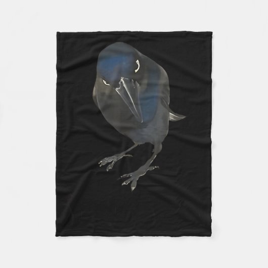 Seriously Funny Crow Sarcastic Quote  Fleece Deken (Voorkant)