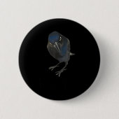 Seriously Funny Crow Sarcastic Quote  Ronde Button 5,7 Cm (Voorkant)