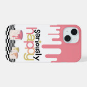 Seriously Happy iPhone 15 Hoesje (Achterkant horizontaal)