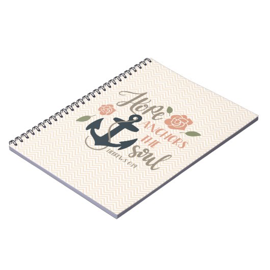 Sermon Notes: Hoop dat de ziel verankert. Notitieboek (Linkerzijde)