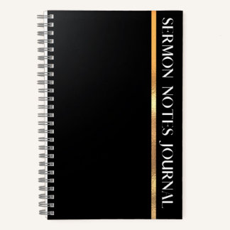 Sermon Notes Journal Notitieboek