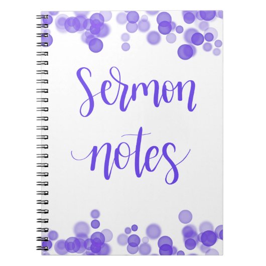 Sermon Notes-laptop, handschrift Notitieboek (Voorkant)