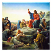 Sermon op de berg van Carl Bloch Foto Afdruk (Voorkant)