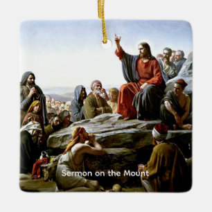 Sermon op de berg van Carl Bloch Keramisch Ornament