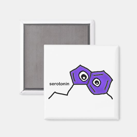 Serotonin Magnet (Voorkant / Achterkant)