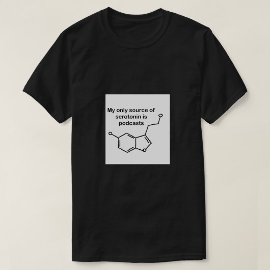 Serotonine en Podcasts T-shirt (Design voorkant)