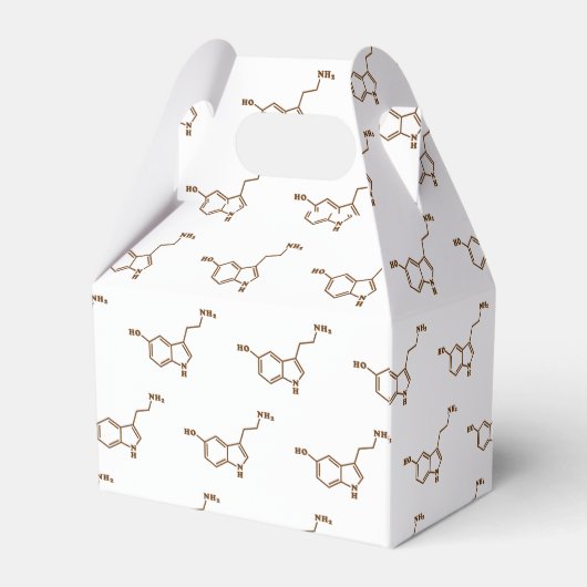 Serotonine Molecular Chemical Formule Bedankdoosjes (Achterkant)