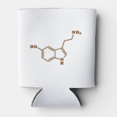 Serotonine Molecular Chemical Formule Blikjeskoeler (Voorkant)