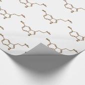 Serotonine Molecular Chemical Formule Cadeaupapier (Hoek)