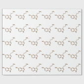 Serotonine Molecular Chemical Formule Cadeaupapier (Vlak)