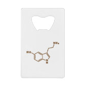 Serotonine Molecular Chemical Formule Creditkaart Flessenopener (Voorkant)