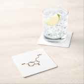 Serotonine Molecular Chemical Formule Kartonnen Onderzetters (Insitu)