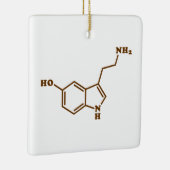 Serotonine Molecular Chemical Formule Keramisch Ornament (Rechts)