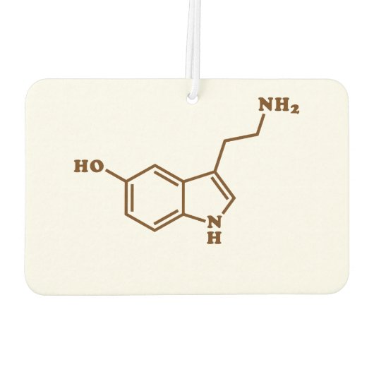 Serotonine Molecular Chemical Formule Luchtverfrisser (Achterkant)