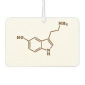 Serotonine Molecular Chemical Formule Luchtverfrisser (Voorkant)