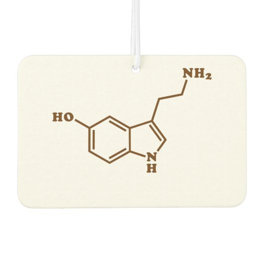 Serotonine Molecular Chemical Formule Luchtverfrisser (Voorkant)