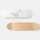 Serotonine Molecular Chemical Formule Persoonlijk Skateboard (Horizontaal)