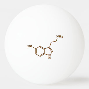 Serotonine Molecular Chemical Formule Pingpongbal