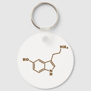 Serotonine Molecular Chemical Formule Sleutelhanger