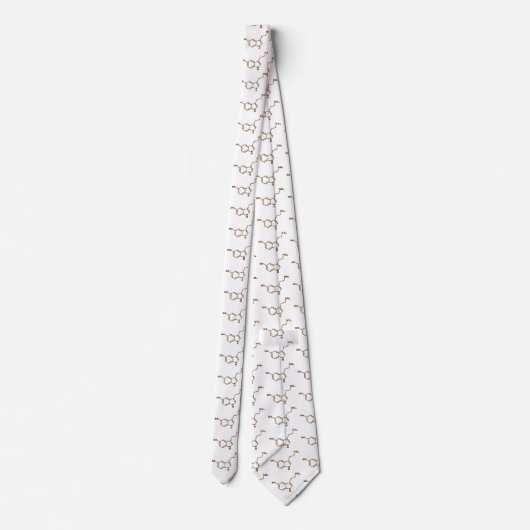 Serotonine Molecular Chemical Formule Stropdas (Achterkant)