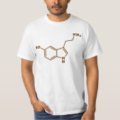 Serotonine Molecular Chemical Formule T-shirt (Voorkant)