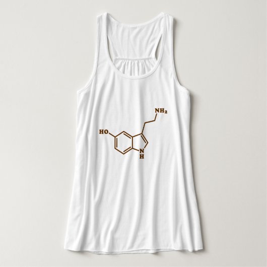 Serotonine Molecular Chemical Formule Tanktop (Design voorkant)
