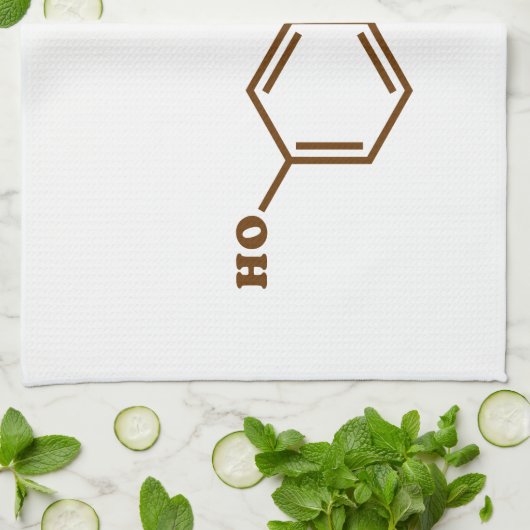 Serotonine Molecular Chemical Formule Theedoek (Gevouwen)