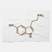 Serotonine Molecular Chemical Formule Theedoek (Horizontaal)