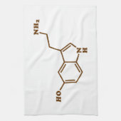 Serotonine Molecular Chemical Formule Theedoek (Verticaal)