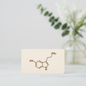 Serotonine Molecular Chemical Formule Visitekaartje (Staand voorkant)