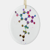 Serotonine Molecuul Keramisch Ornament (Rechts)