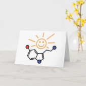 Serotonine Sunshine - Geluk is chemie Kaart (Gele Bloem)