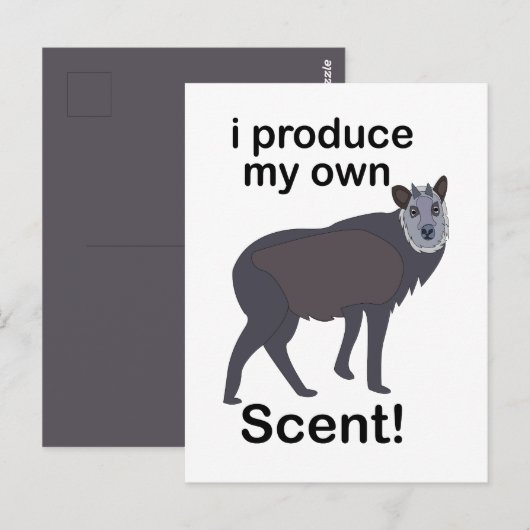 Serows Dier I Produce Mijn Eigen Geur Grappige Cit Briefkaart (Voorkant / Achterkant)