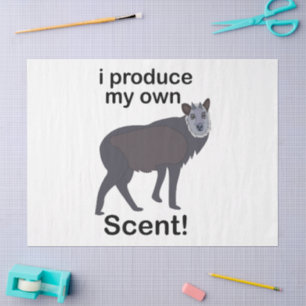 Serows Dier I Produce Mijn Eigen Geur Grappige Cit Tissuepapier