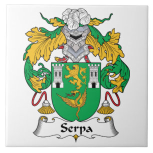 Serpa Family Crest Tegeltje