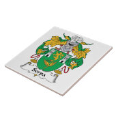 Serpa Family Crest Tegeltje (Zijkant)