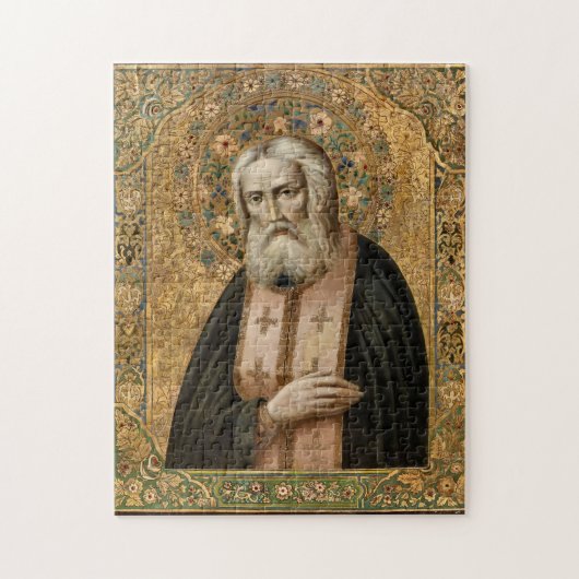 Serpahim van Sarov Orthodox Christelijk Icoon Legpuzzel (Verticaal)