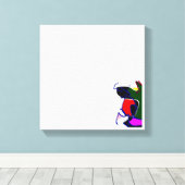 SERPANTINES CANVAS AFDRUK (Insitu (Houten vloer))